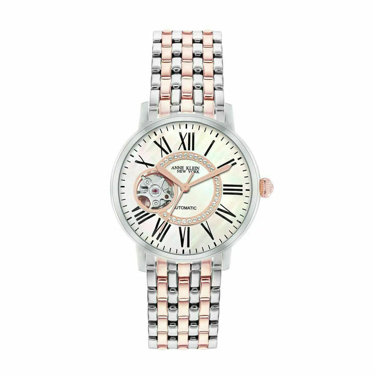 Anne Klein York 12/2339MPRT Automatic 24 Jewels Mother-of-pearl Dial