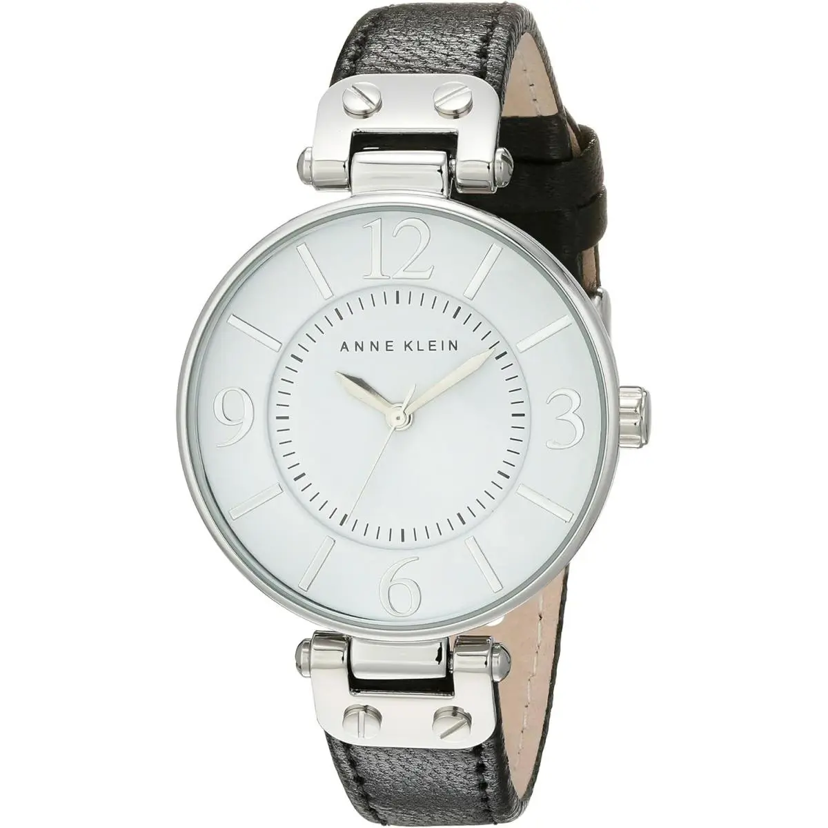 Anne Klein Women`s Leather Strap Watch