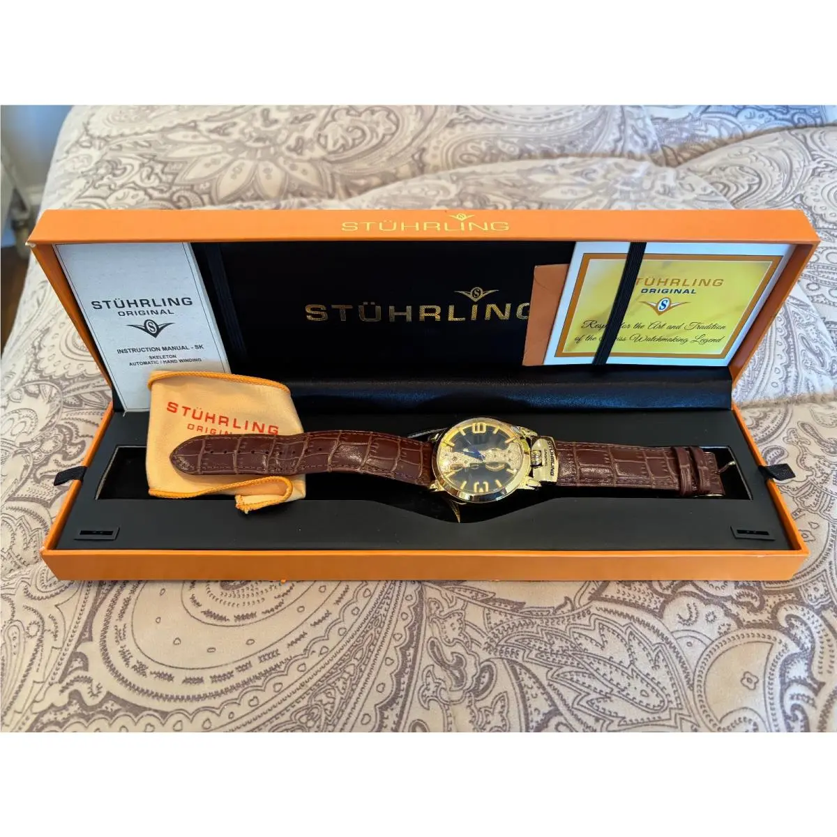 Stuhrling Automatic Self Winding Mens Watch ST-90005 20 Jewels