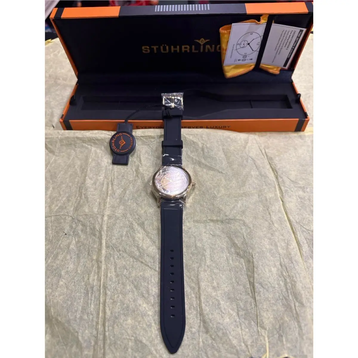 Stuhrling Original Watch Gent`s Wristwatch Wrist Watch HPB019571