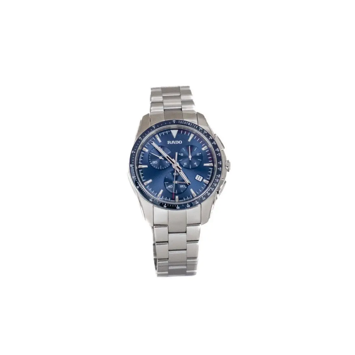 Hyperchrome Chronograph Blue Dial Stainless Steel Men`s Watch R32259203 by Rado