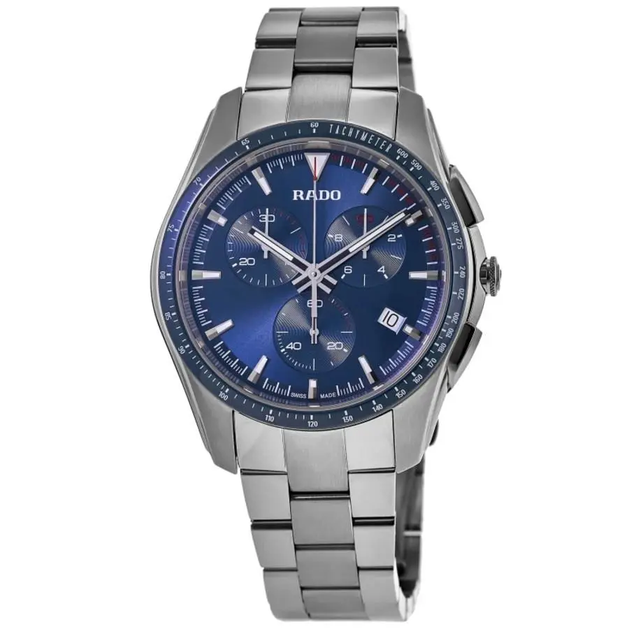 Hyperchrome Chronograph Blue Dial Stainless Steel Men`s Watch R32259203 by Rado