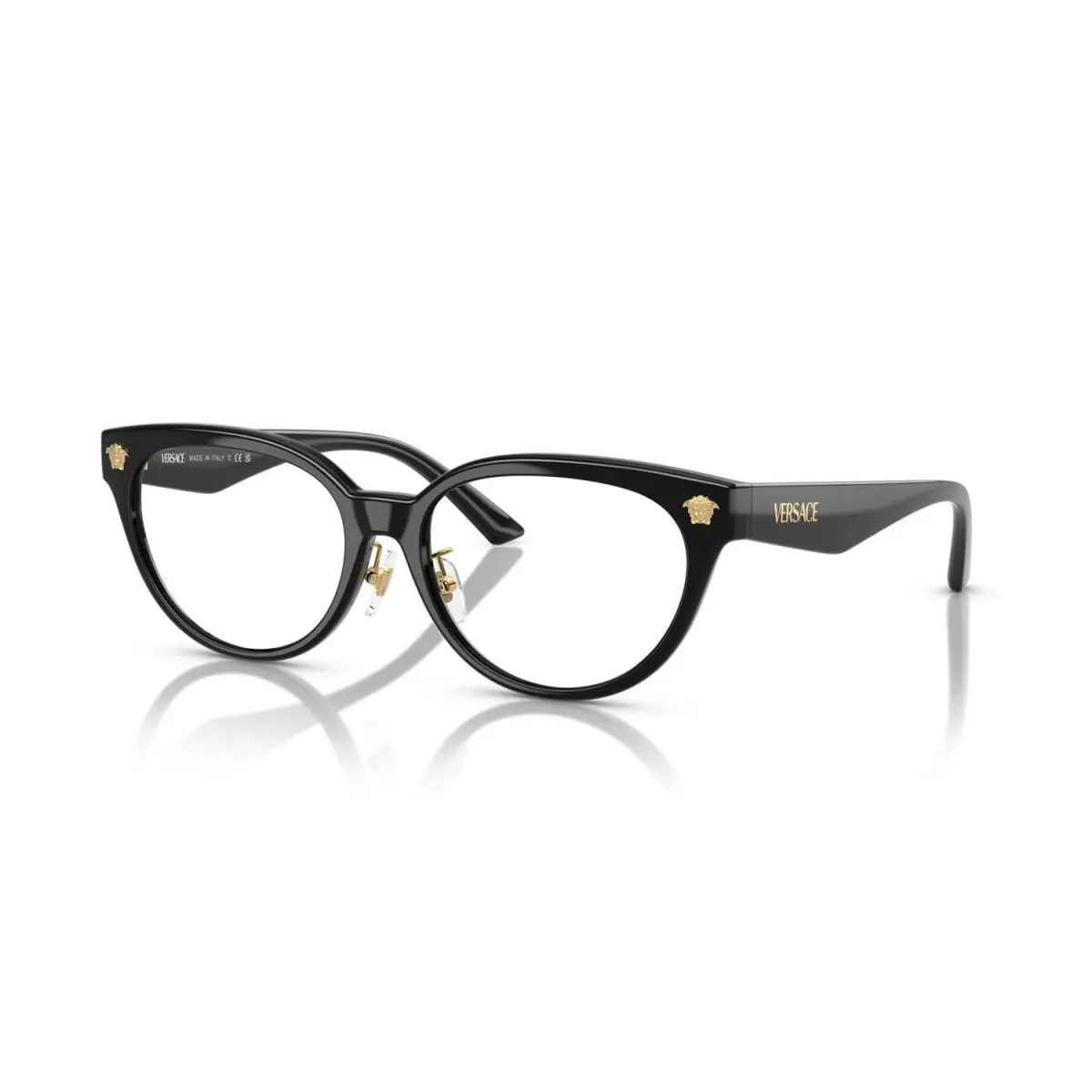 Versace VE3370D GB1 Eyeglasses 54mm Black / Clear Demo Lens