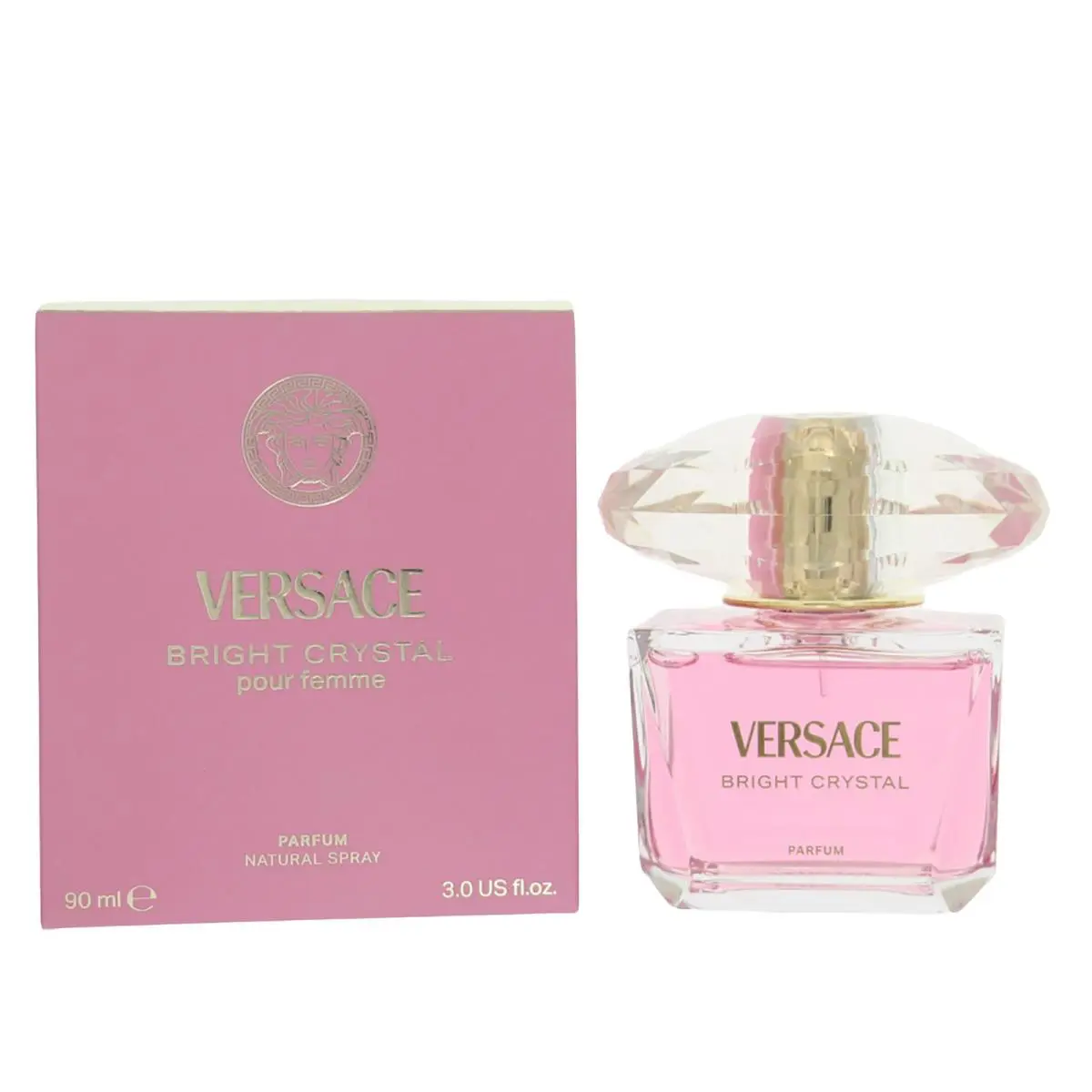 Bright Crystal by Versace Box For Women 3 Oz Parfum Spray