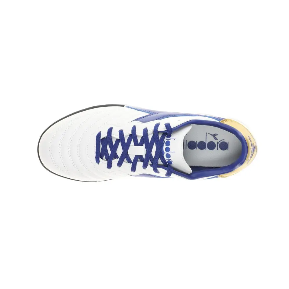 Diadora shoes - diadora Brasil 2 R Turf Soccer - 179604-D0953 - Blue, Gold, White 2