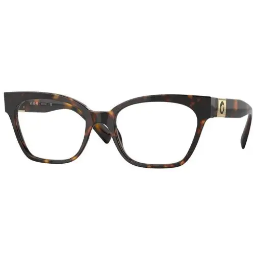 Versace VE3294 108 Eyeglasses 53mm Dark Havana / Clear Demo Lens