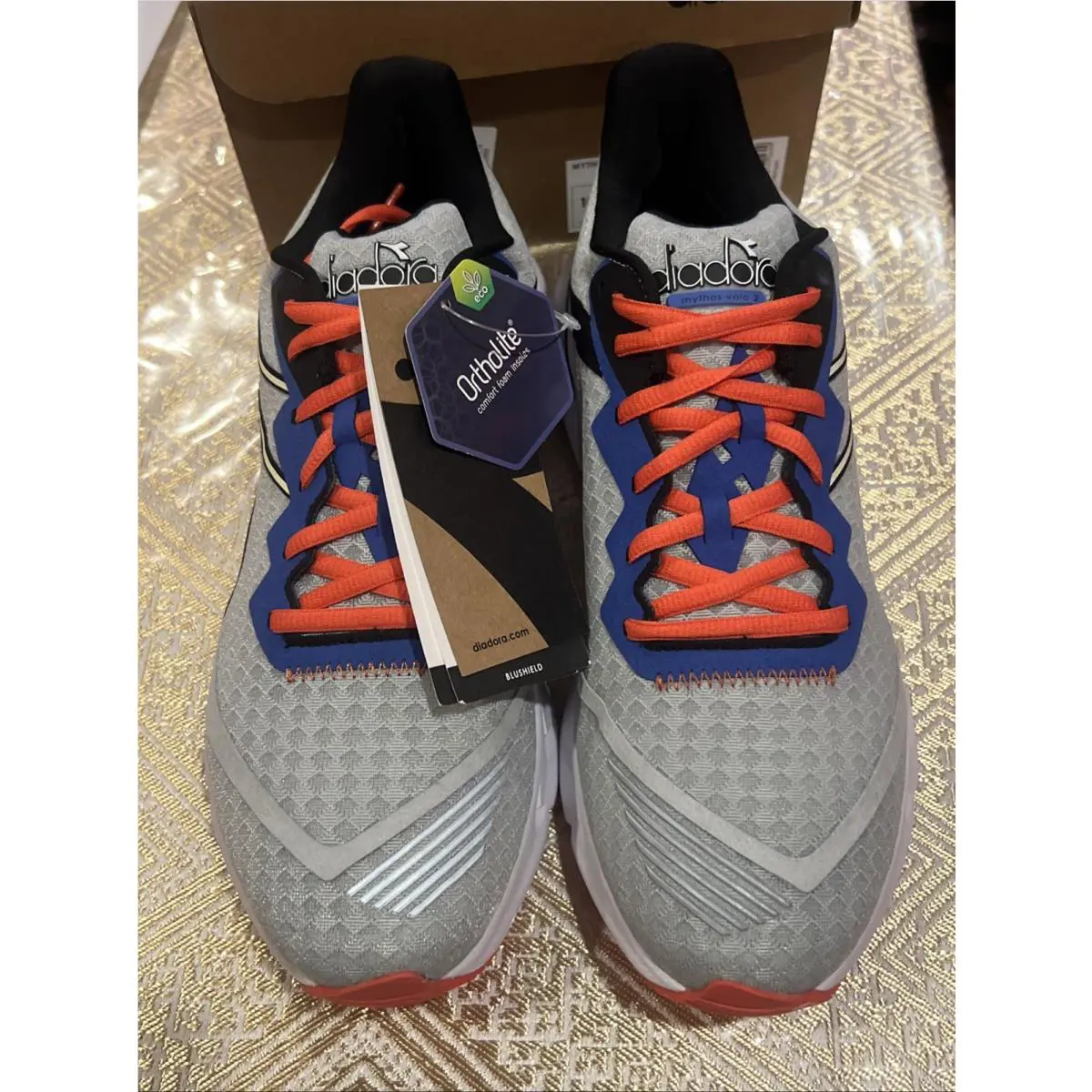 Diadora shoes - Diadora Mythos Blushield Volvo 2 - 101178071 01 C3567 - Silver / Black / White (UPC: 0193867811510) 8