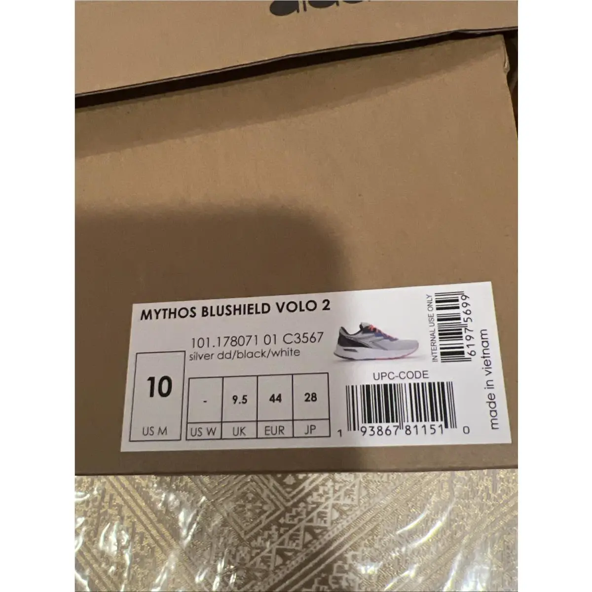 Diadora shoes - Diadora Mythos Blushield Volvo 2 - 101178071 01 C3567 - Silver / Black / White (UPC: 0193867811510) 22