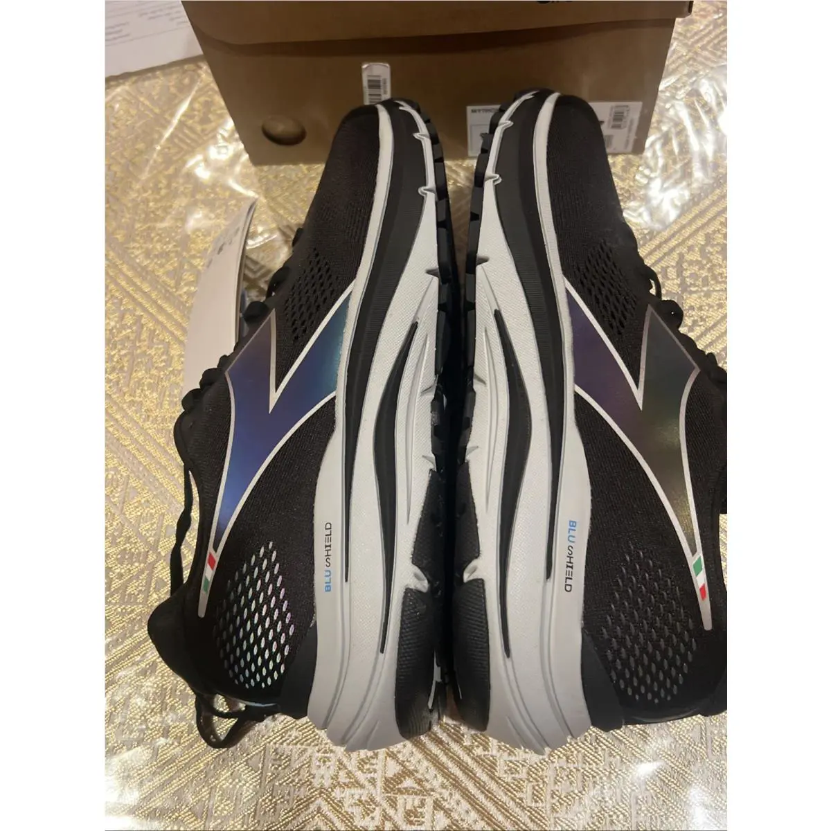 Diadora shoes - Diadora Mythos Blushield 7 Vortice Running - 101178055-C0787 - White / Black / Turkish Sea (UPC: 0193867804222) 13
