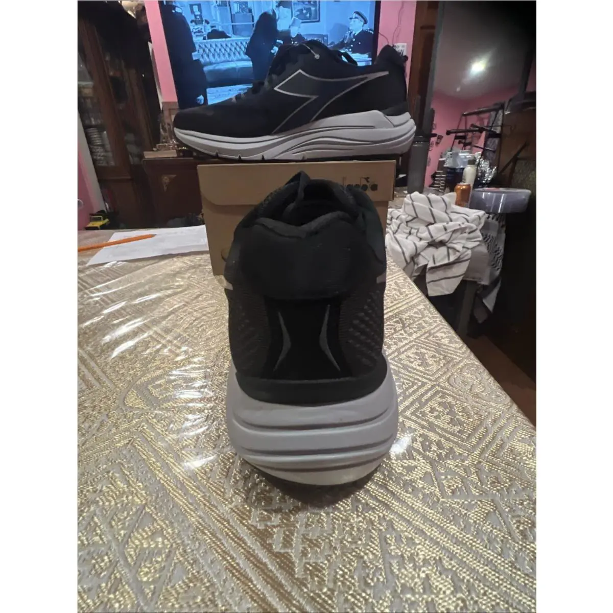 Diadora shoes - Diadora Mythos Blushield 7 Vortice Running - 101178055-C0787 - White / Black / Turkish Sea (UPC: 0193867804222) 3