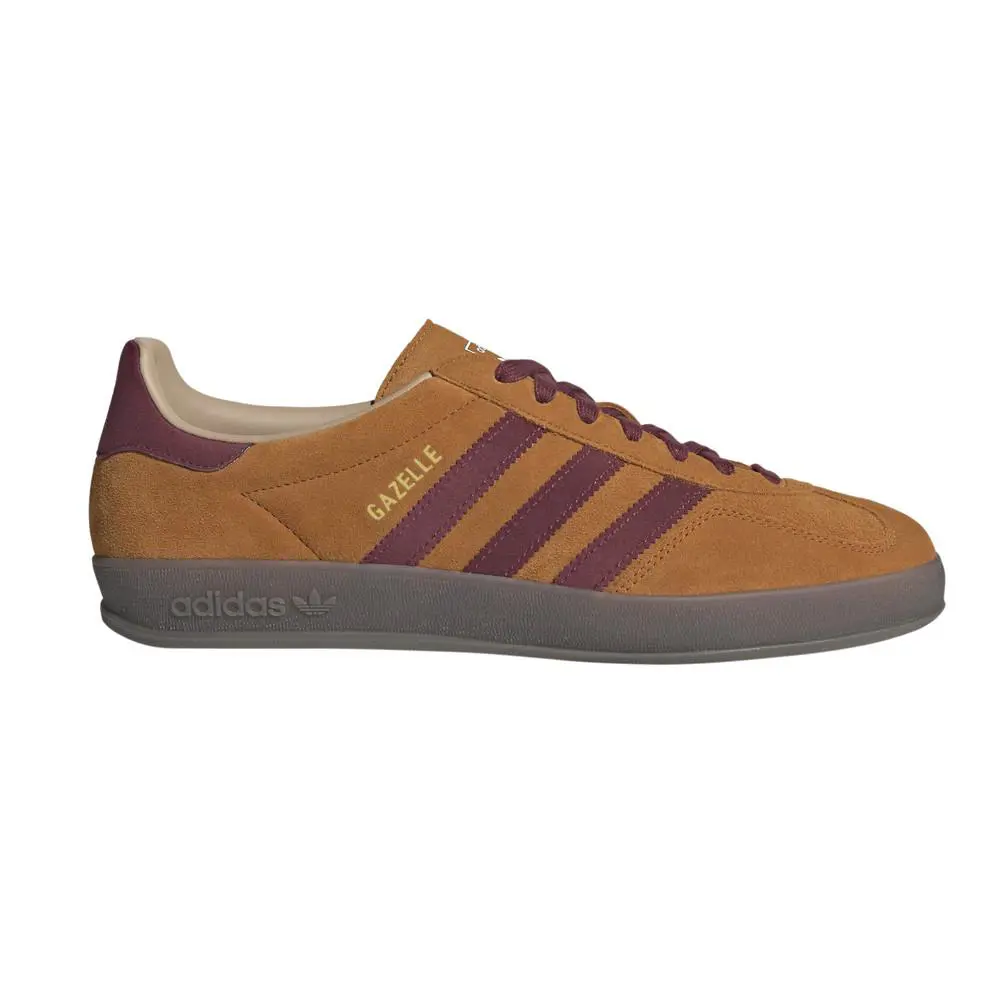 Adidas Gazelle Indoor Lace Up Mens Orange Sneakers Casual Shoes JH5411 - Orange