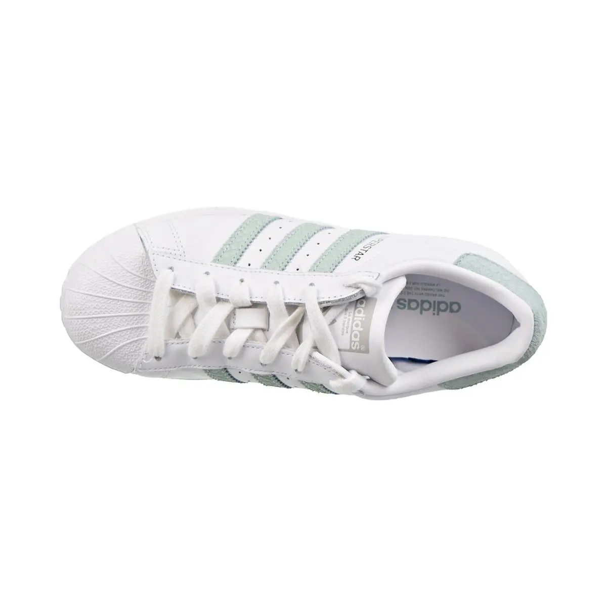 Adidas shoes - b41509 - b41509 - Footwear White-Ash Green-Silver Metallic 9