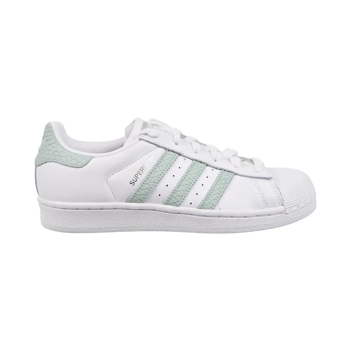 Adidas shoes - b41509 - b41509 - Footwear White-Ash Green-Silver Metallic 5