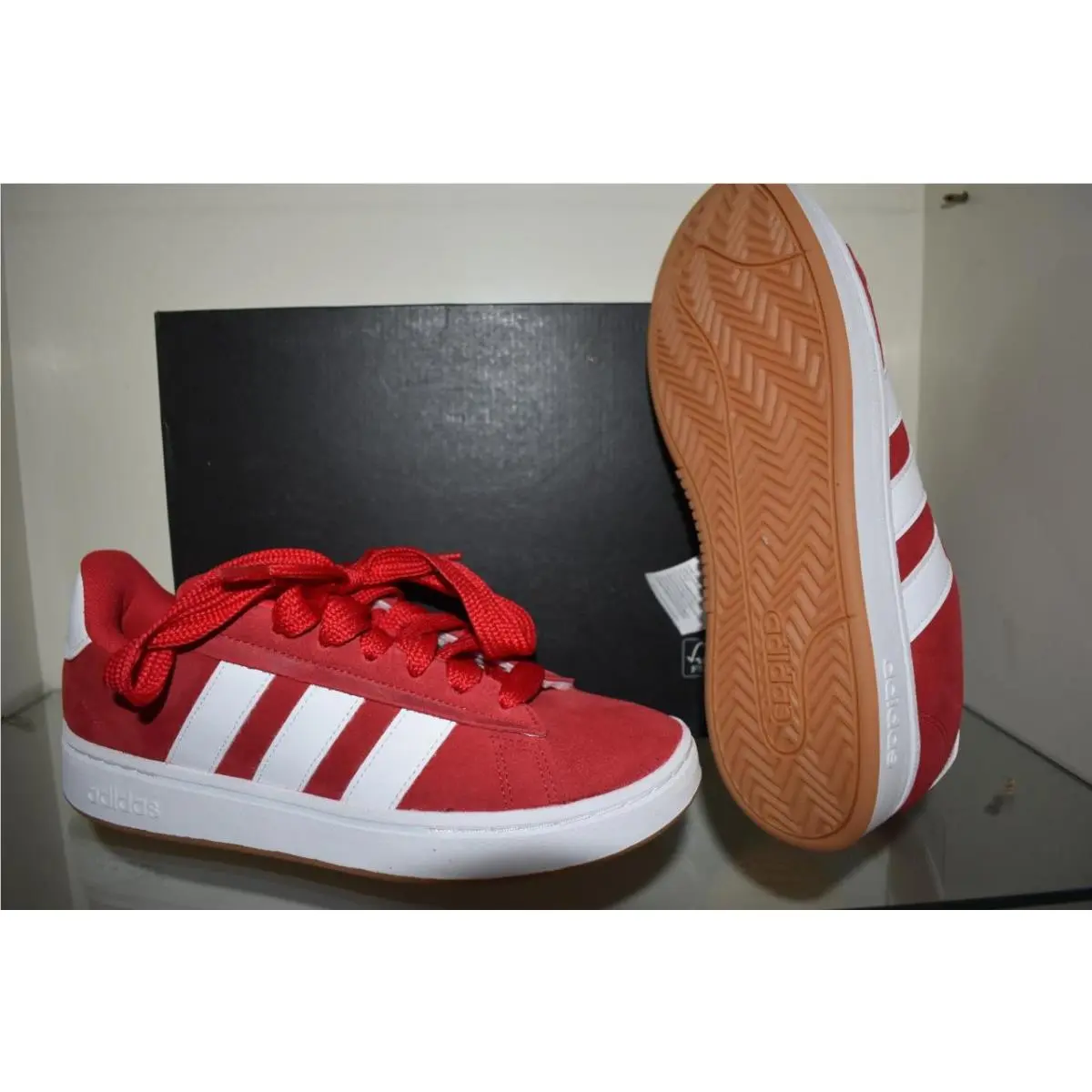 Adidas Grand Court Alpha Women`s Shoes Red JR3142