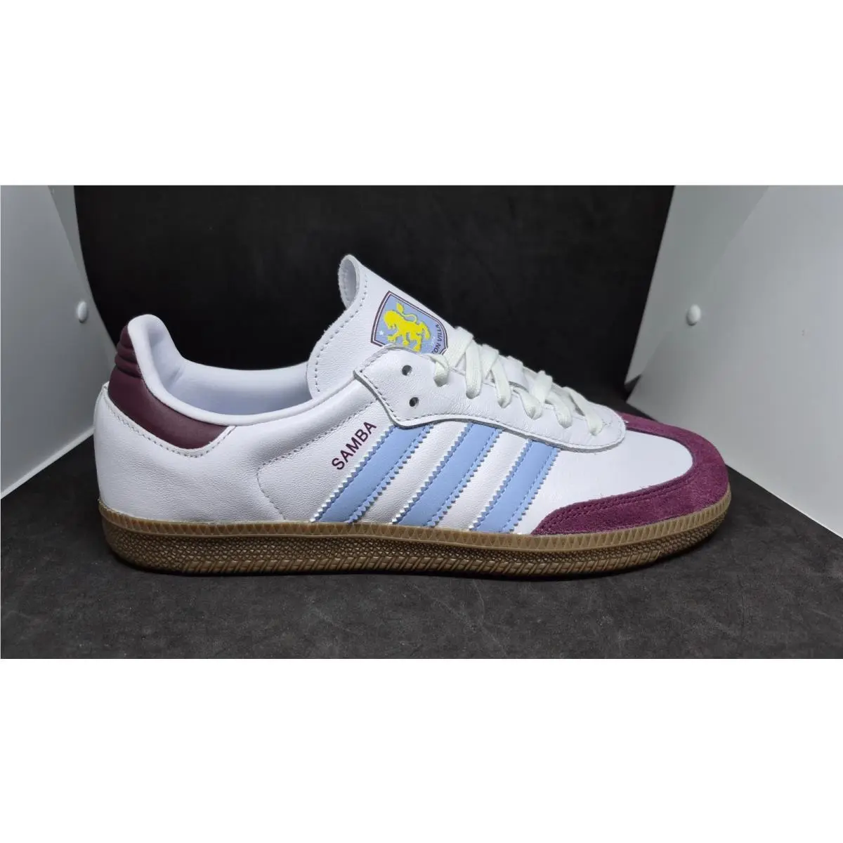 Adidas Mens Samba Licensed Aston Villa 1874 FC Home Kit Shoes JQ4042