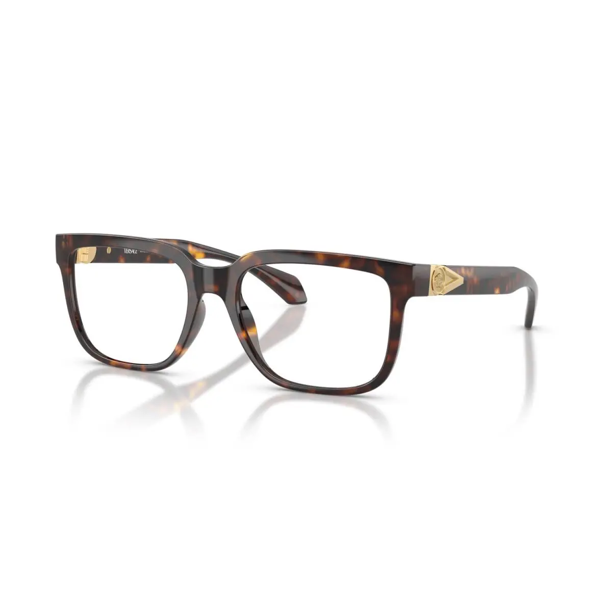 Versace VE3377U 108 Eyeglasses 53mm Havana / Clear Demo Lens