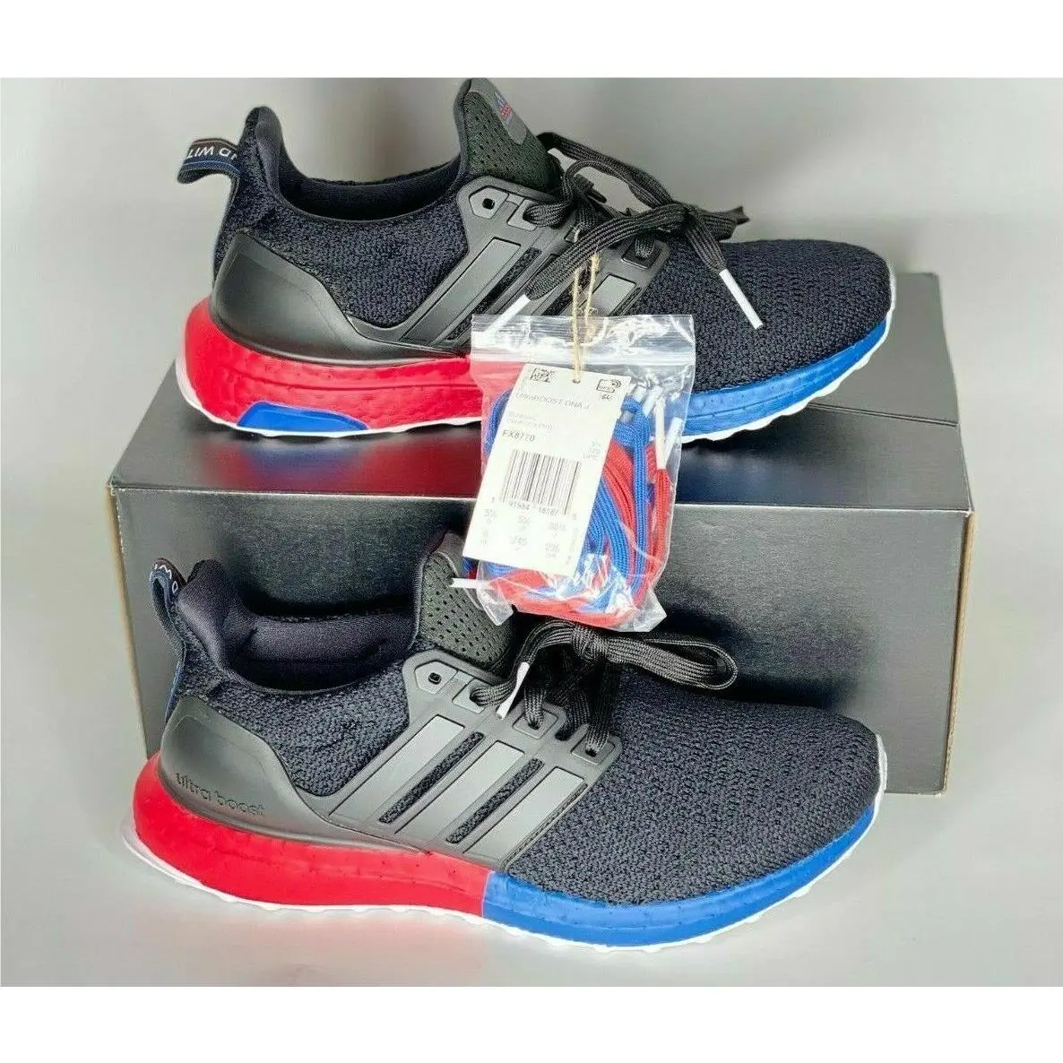 Adidas Ultraboost Dna J Youth Sizes Black Red Blue White Shoes Womens FX8770 Nby