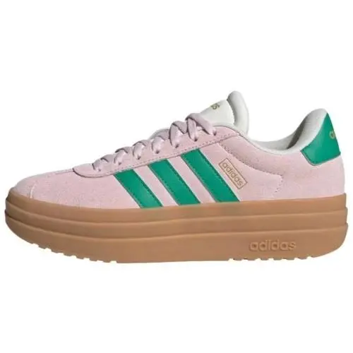 Adidas VL Court Bold Clear Pink Court Green Womens Platform Sneaker JP6916