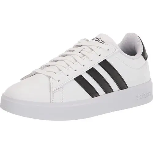 Man Adidas Grand Court Tennis Sneaker Shoe GW9195 White/black