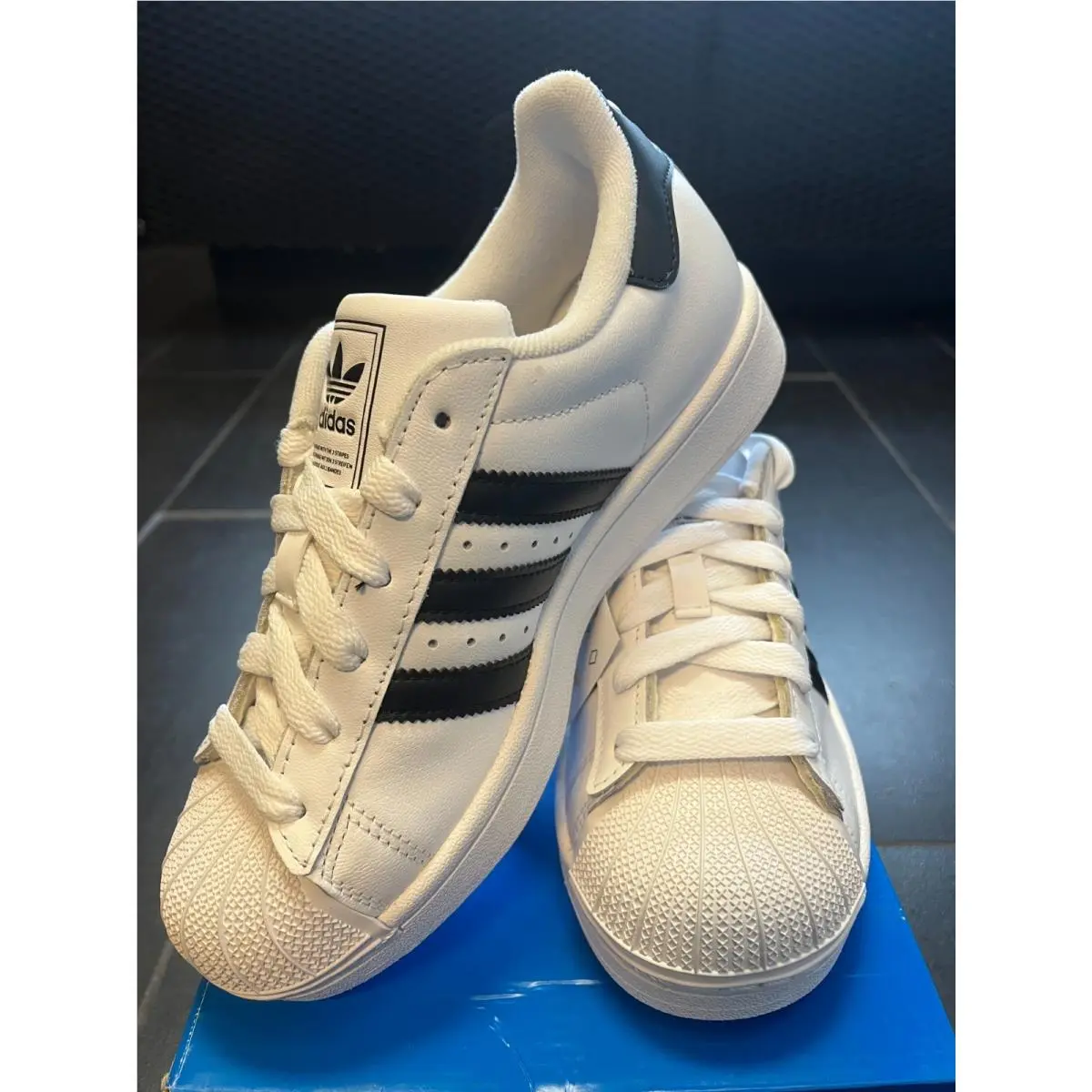 JH9976 SIZE4-7 Adidas Big Kids Superstar II J_white/black