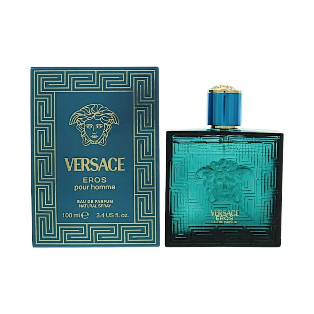 Versace Eros by Versace Box For Men 3.4 Oz Eau De Parfum Spray