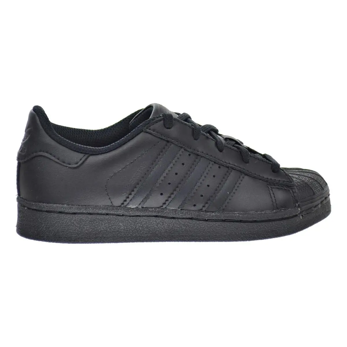 Adidas Superstar Foundation C Little Kid`s Shoes Black ba8381