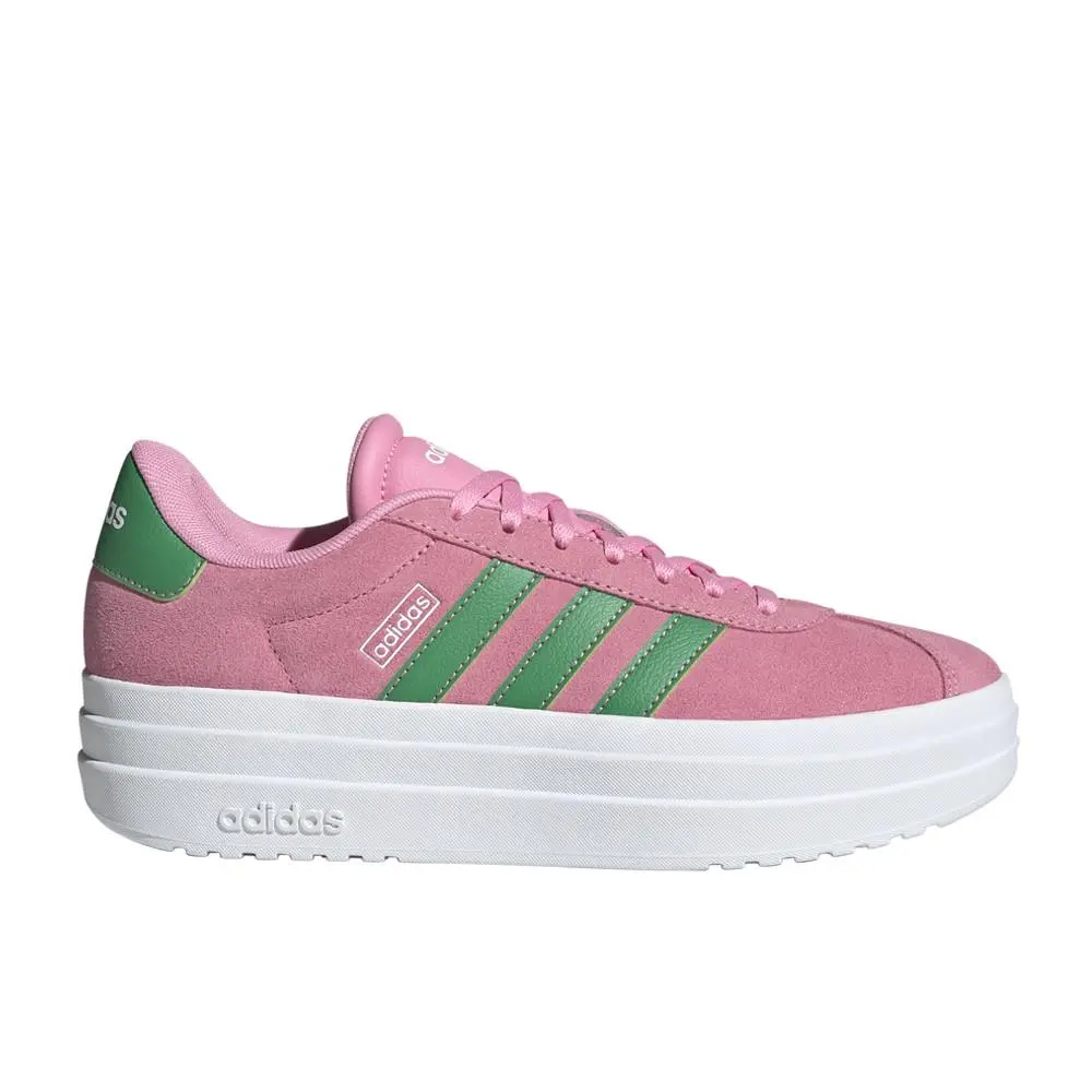 Adidas Vl Court Bold Womens Pink Sneakers Casual Shoes JR3137-A