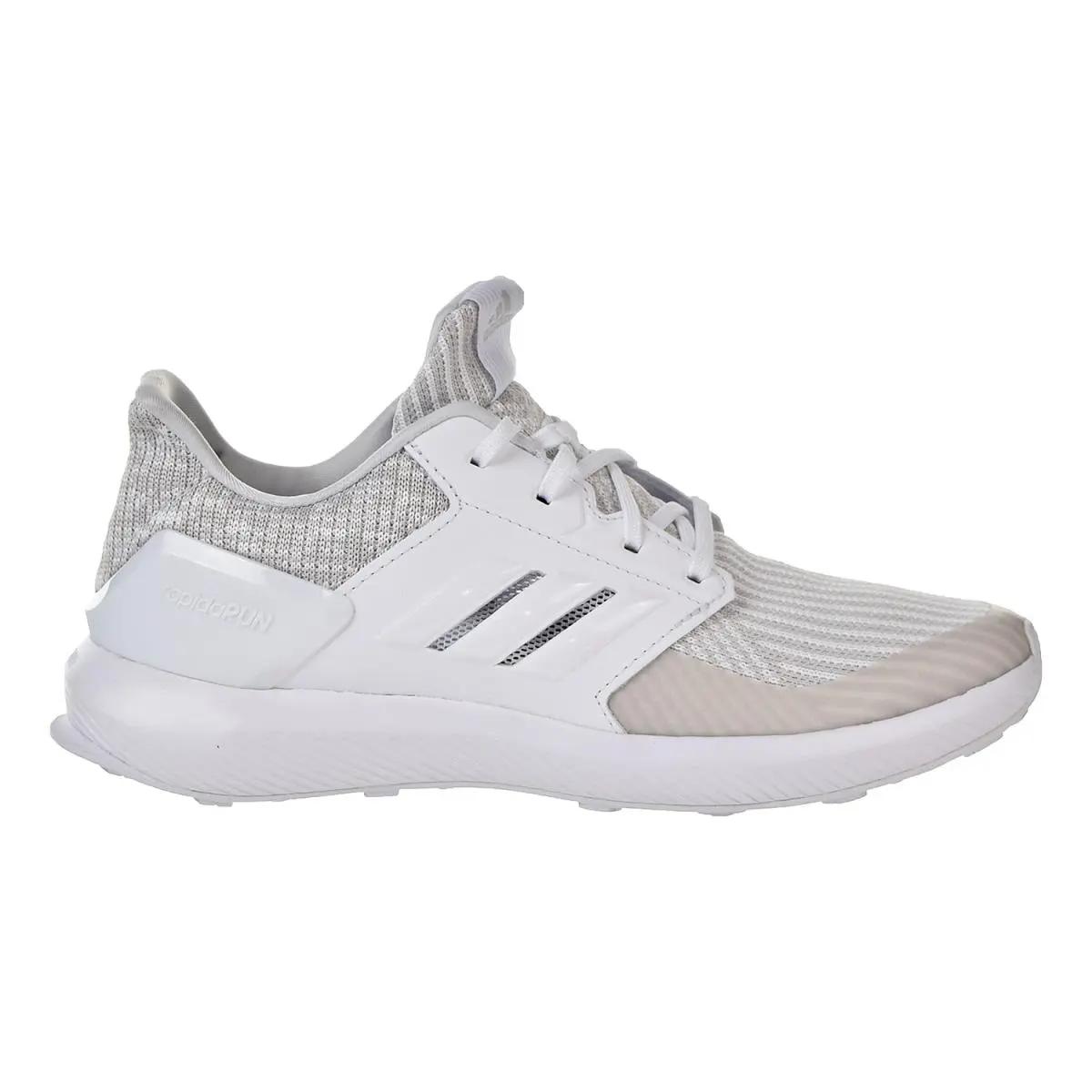 Adidas Rapidarun Knit Big Kid`s Running Shoes Grey-white DB0215