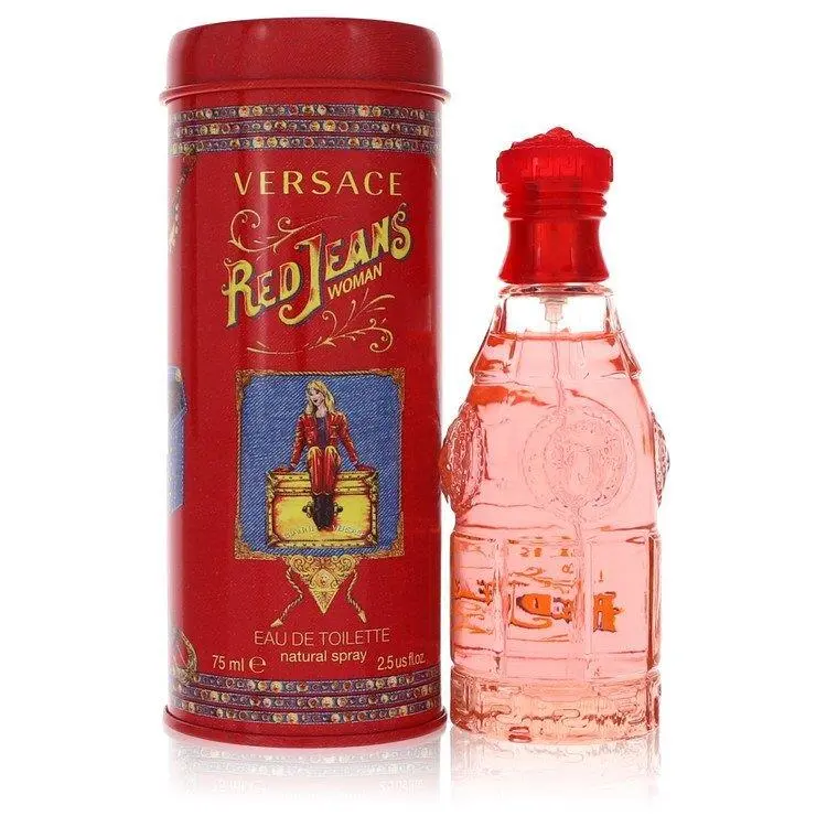 Red Jeans by Versace Women`s Eau De Toilette Spray 2.5 oz