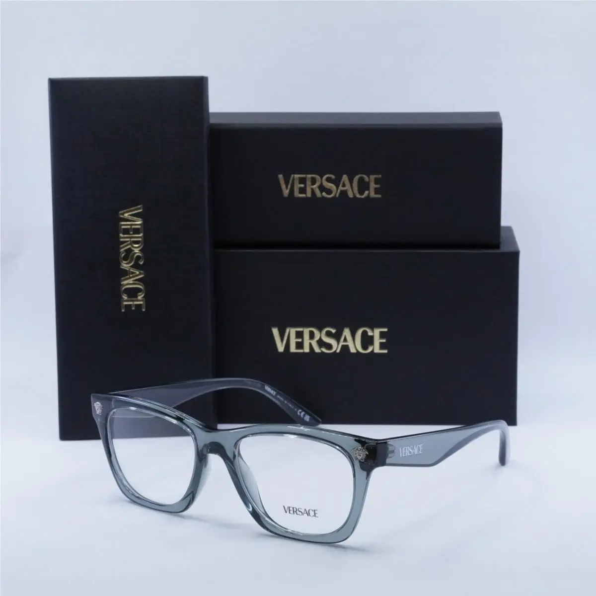 Versace VE3363U 5496 Grey Transparent 50mm Eyeglasses