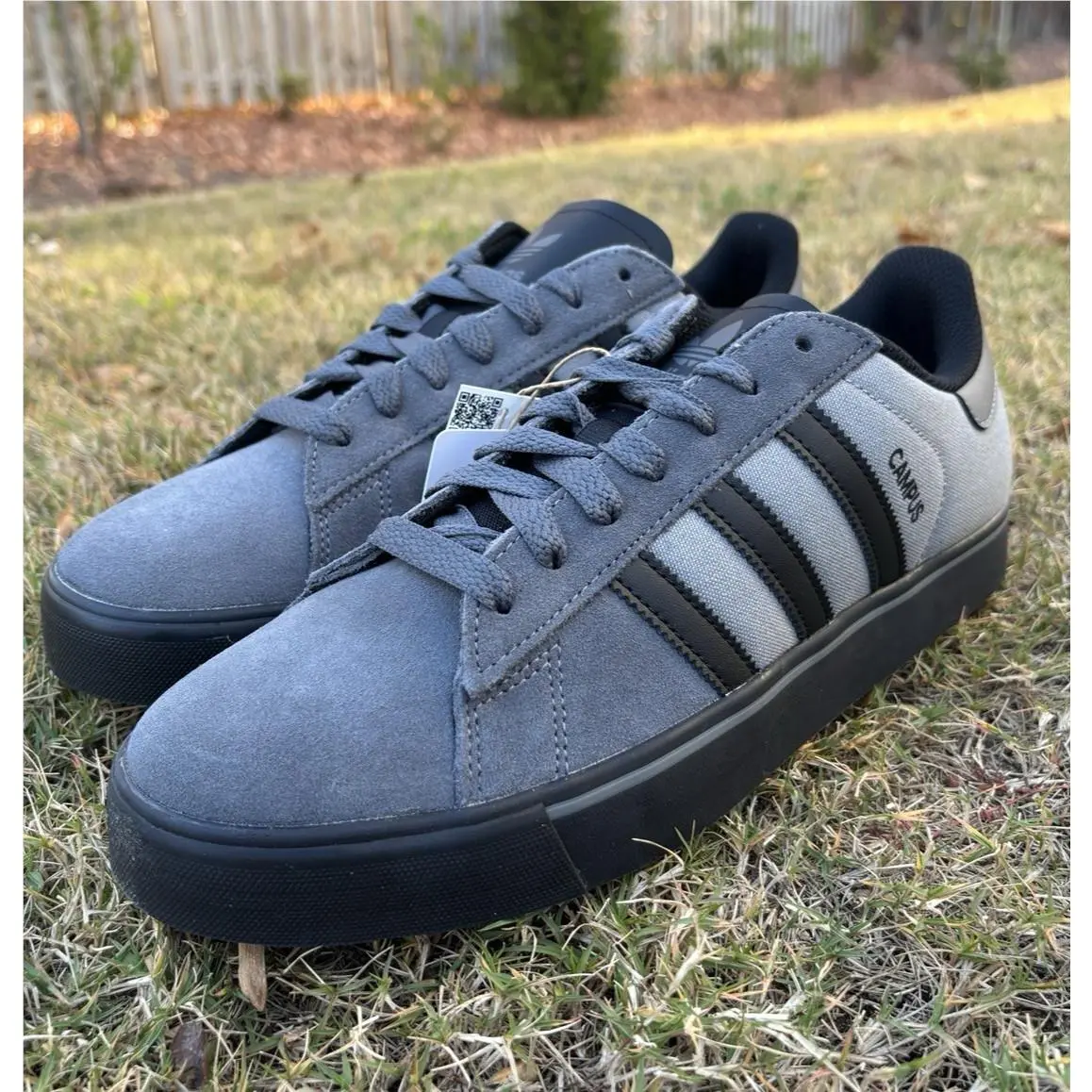 Adidas shoes - Adidas Campus Vulc Grey Black - JQ6359 - Gray 4