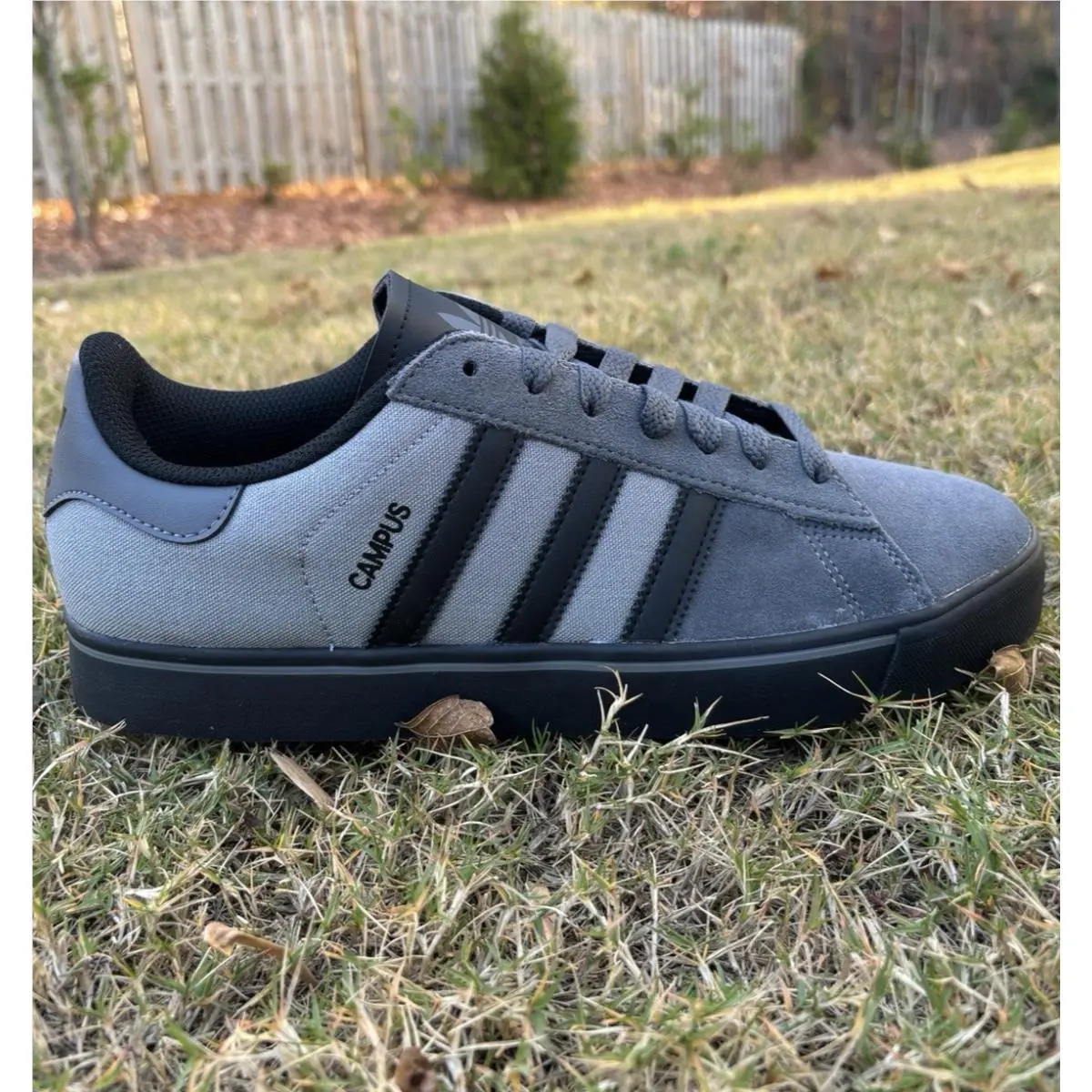 Adidas shoes - Adidas Campus Vulc Grey Black - JQ6359 - Gray 10