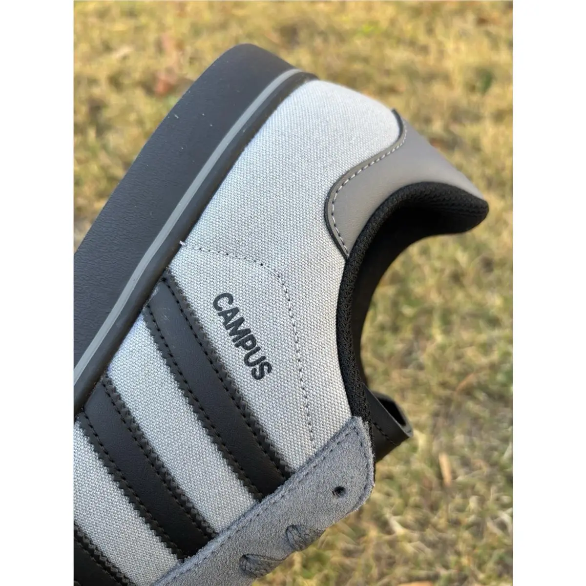 Adidas shoes - Adidas Campus Vulc Grey Black - JQ6359 - Gray 16