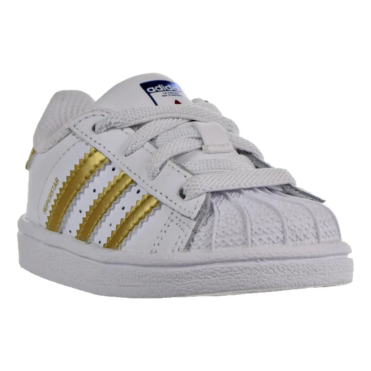 Adidas shoes - b39401 - b39401 - White-Metallic Gold-Blue-Scarlet 6