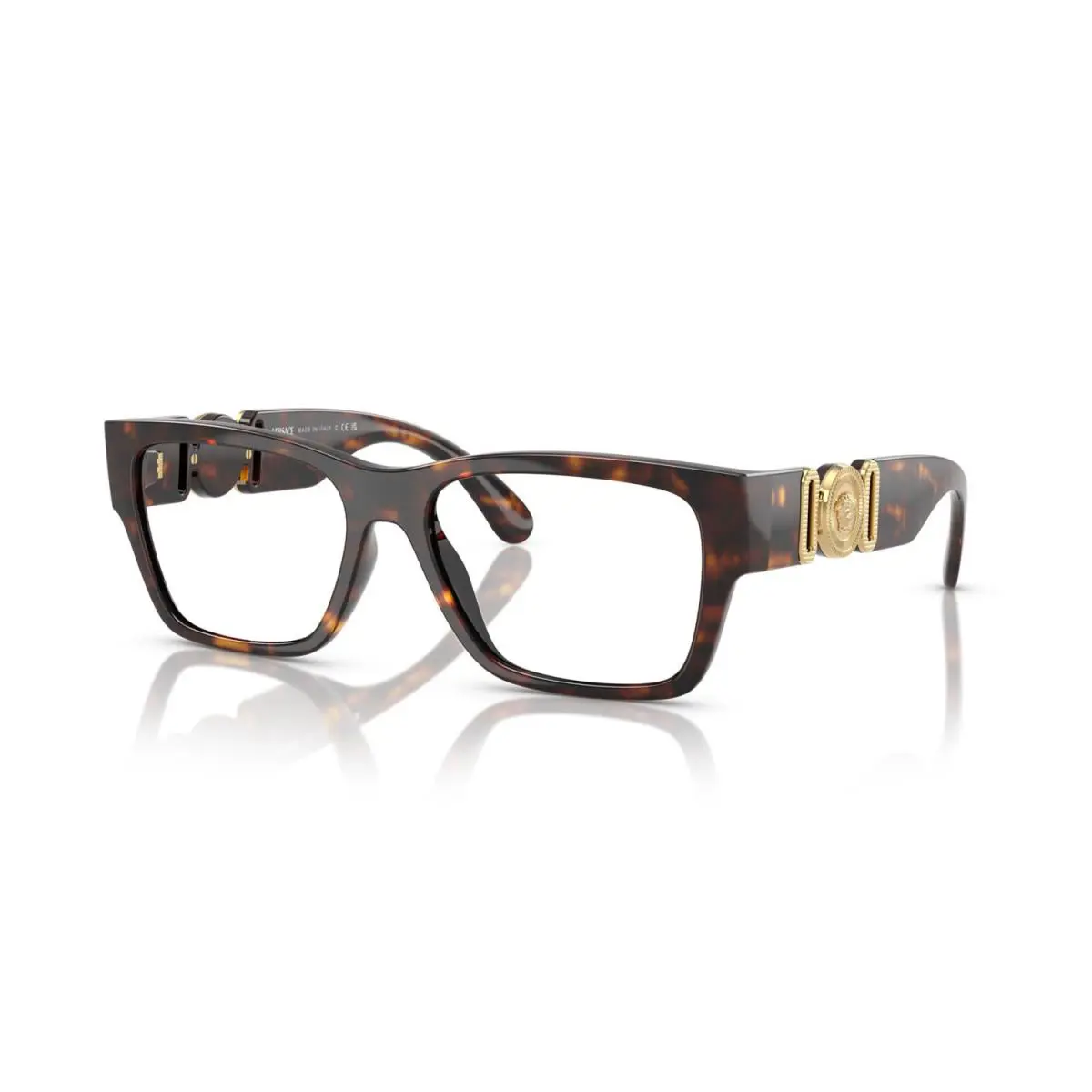 Versace VE3368U 108 Eyeglasses 55mm Havana / Clear Demo Lens