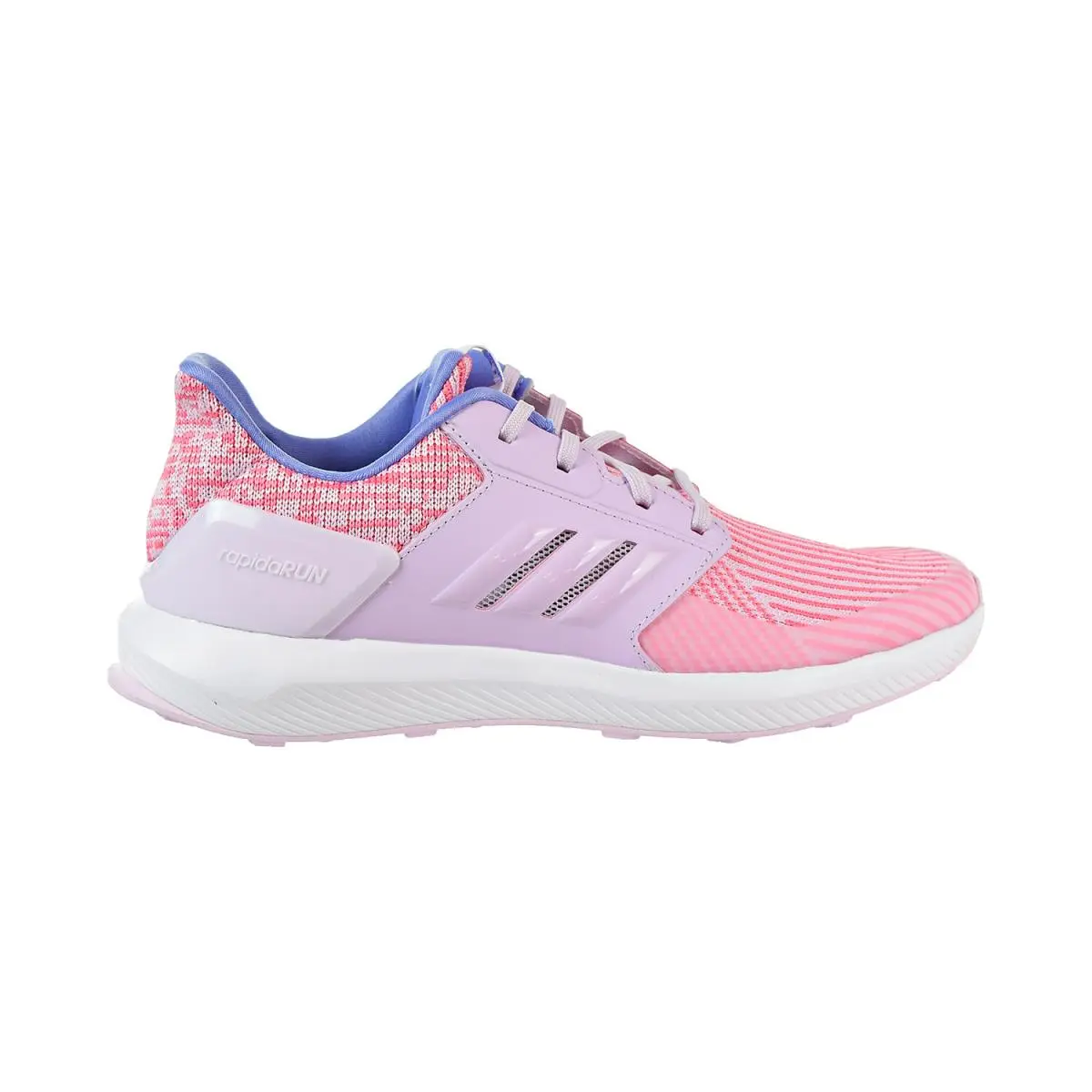 Adidas Rapidarun Knit Big Kids` Shoes Aero Pink-aero Pink-white DB0216