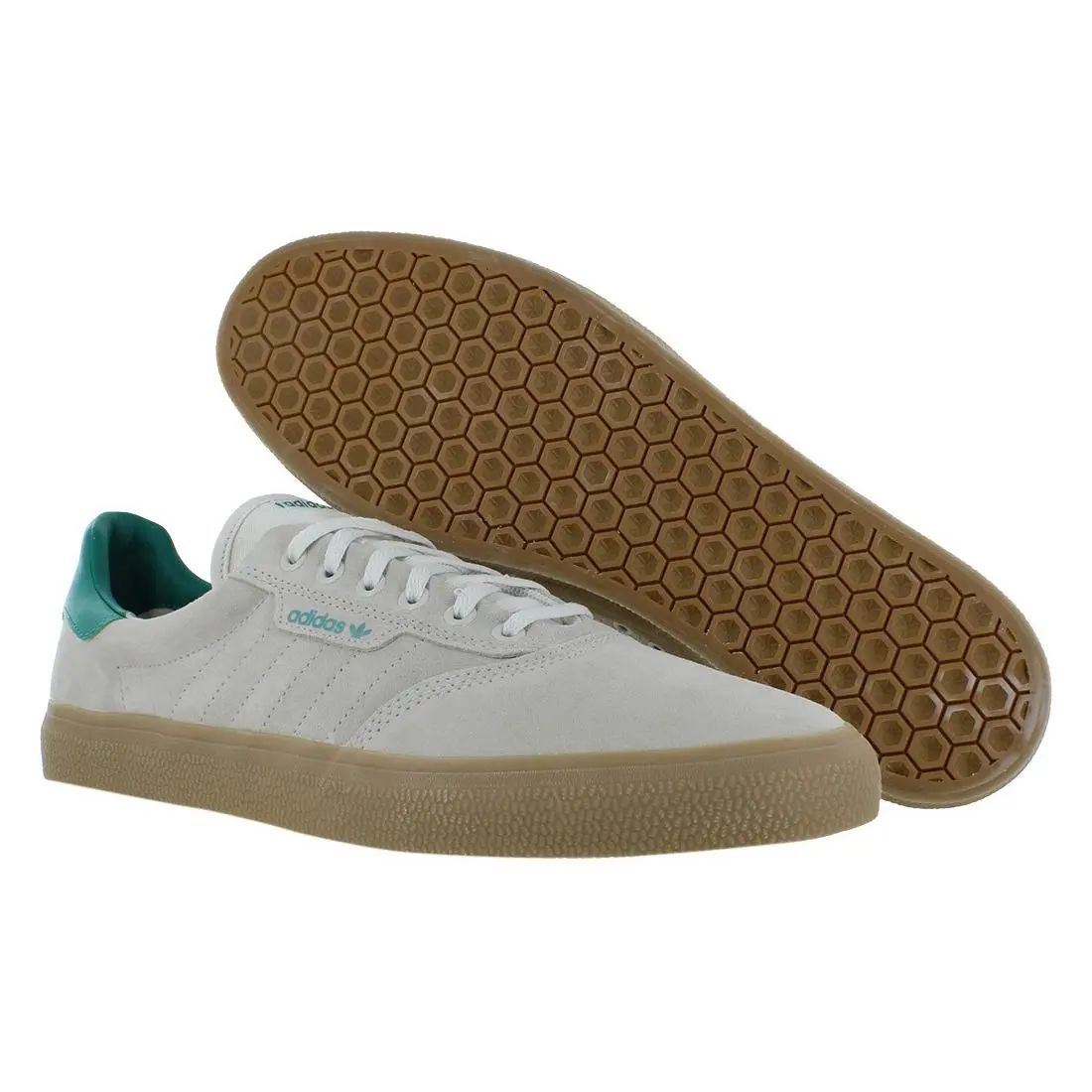 Adidas shoes - Core White/Glory Green/Gum4, Main: Grey 4