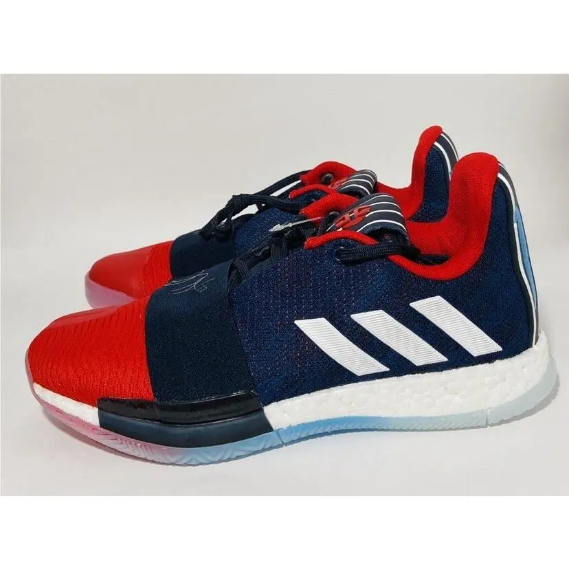 Adidas Mens James Harden Vol 3 Rockets 90s Jersey Blue Red White G54024 Mens 9