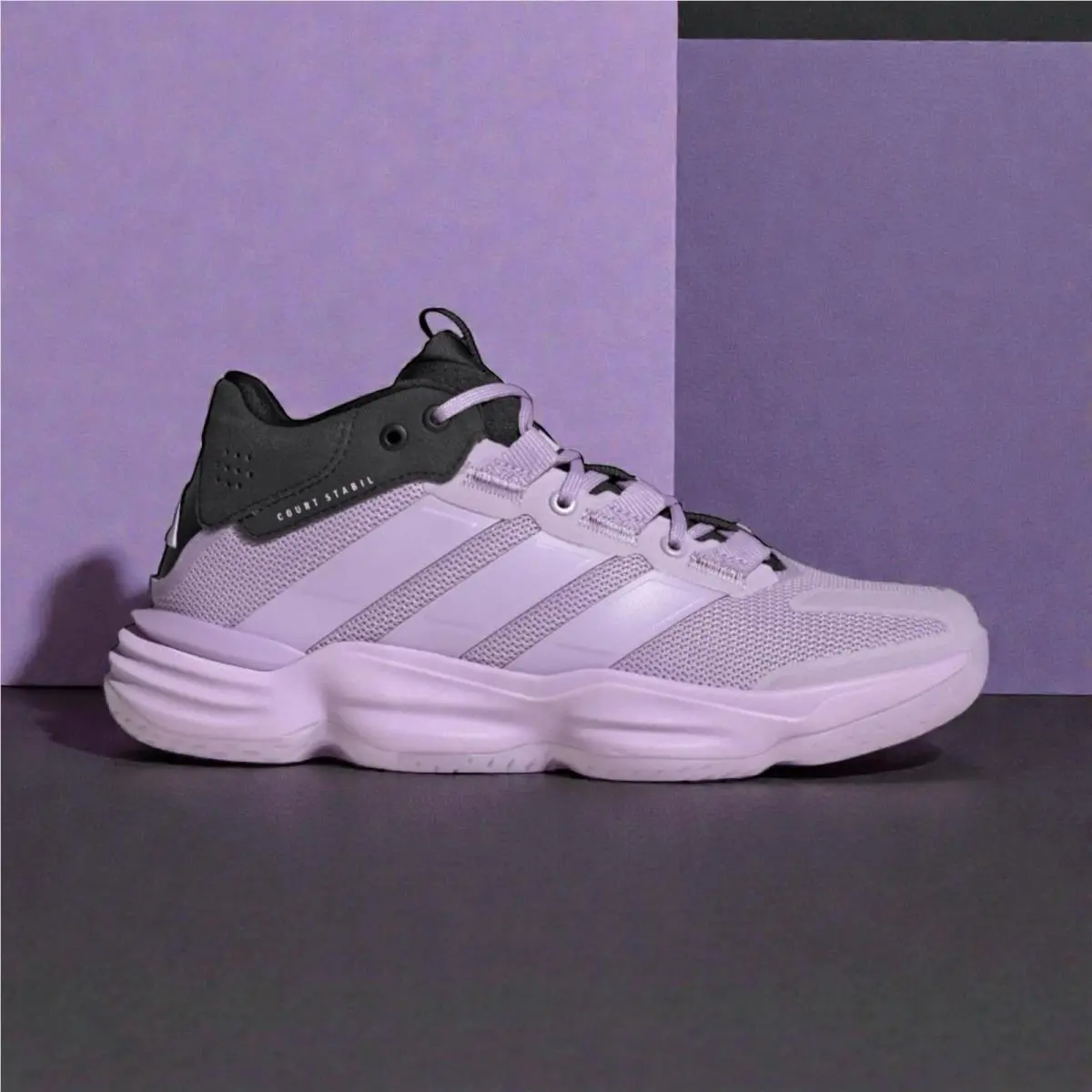 Adidas Courtstabil Volleyball Womens Purple Sneakers Athletic Shoes JP9832 Sz 9