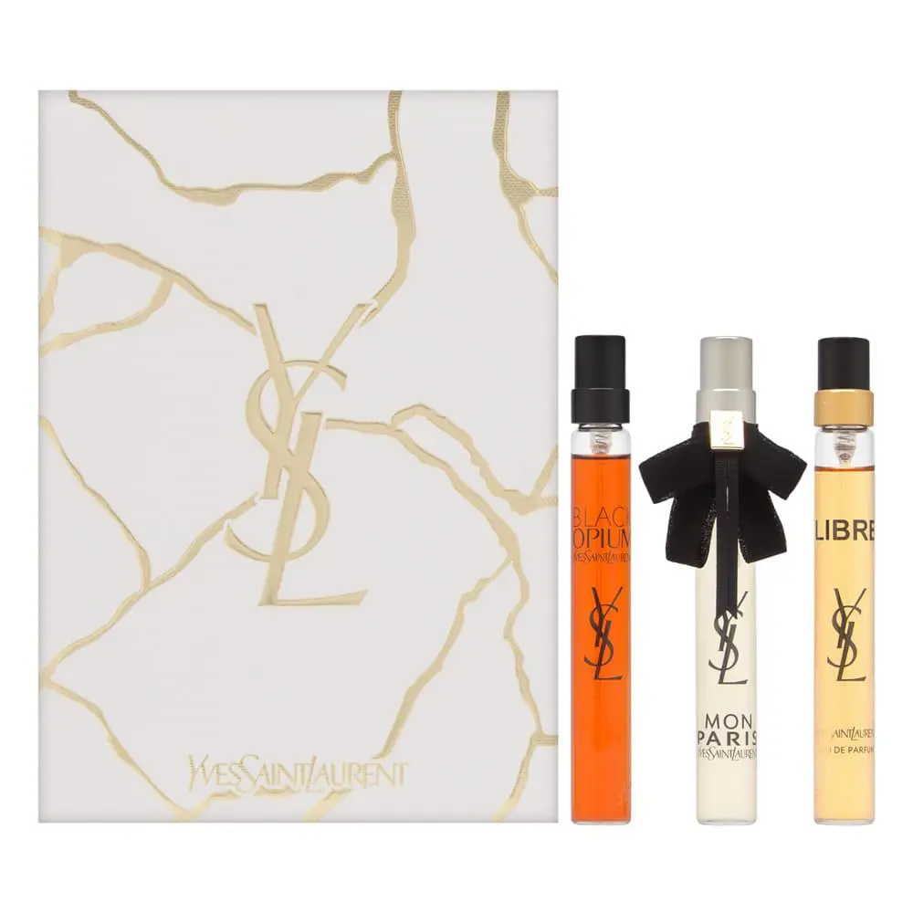 Yves Saint Laurent Ysl Trio Fragrance Set Collection Libre Black Opium Mon Paris 3 x 0.33 oz
