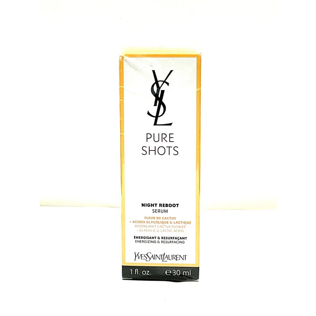 Ysl Yves Saint Laurent Pure Shots Night Reboot Resurfacing Serum 1 oz