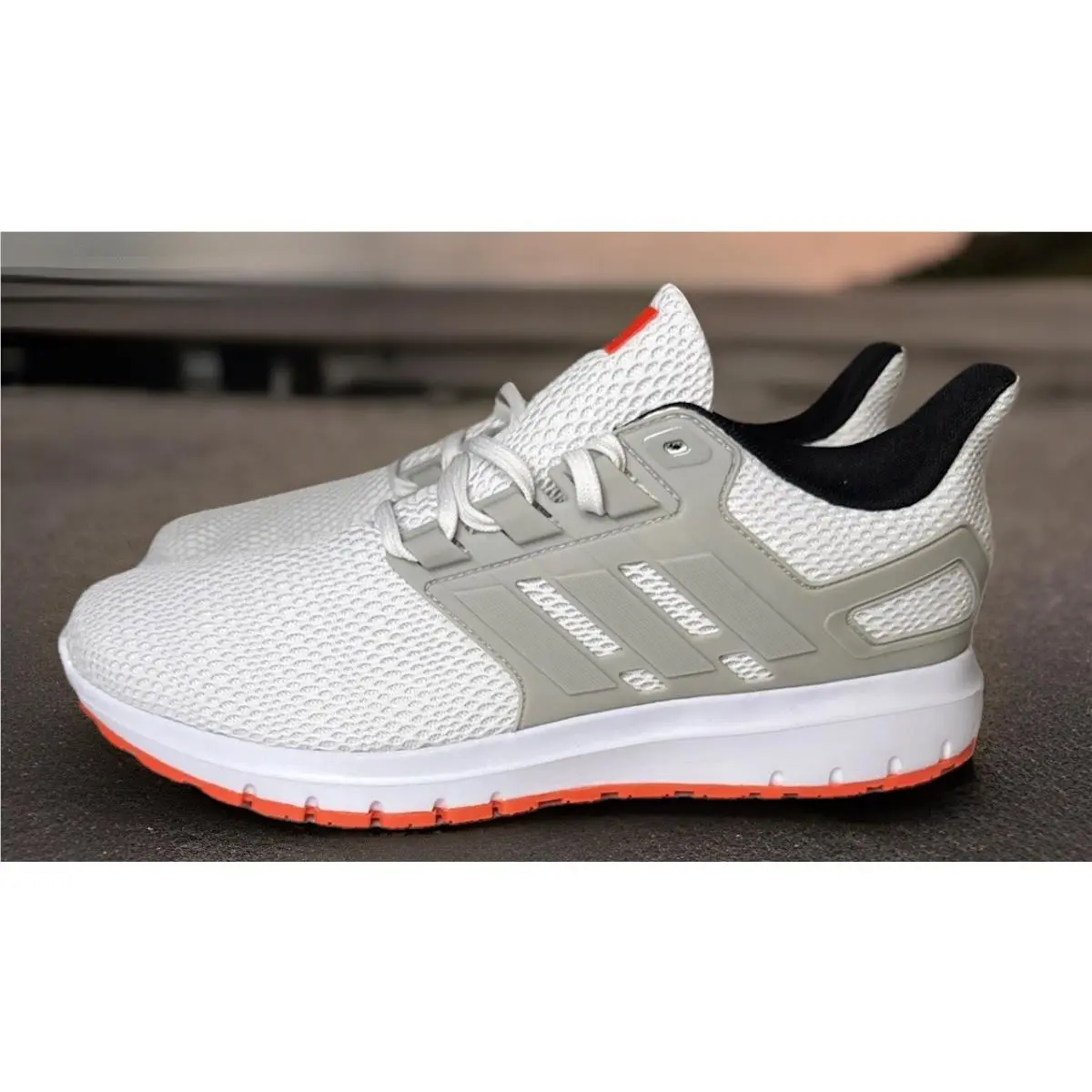 Men’s Adidas Ultimashow Running Athletic Shoes Size 12 US White Knit Trainers
