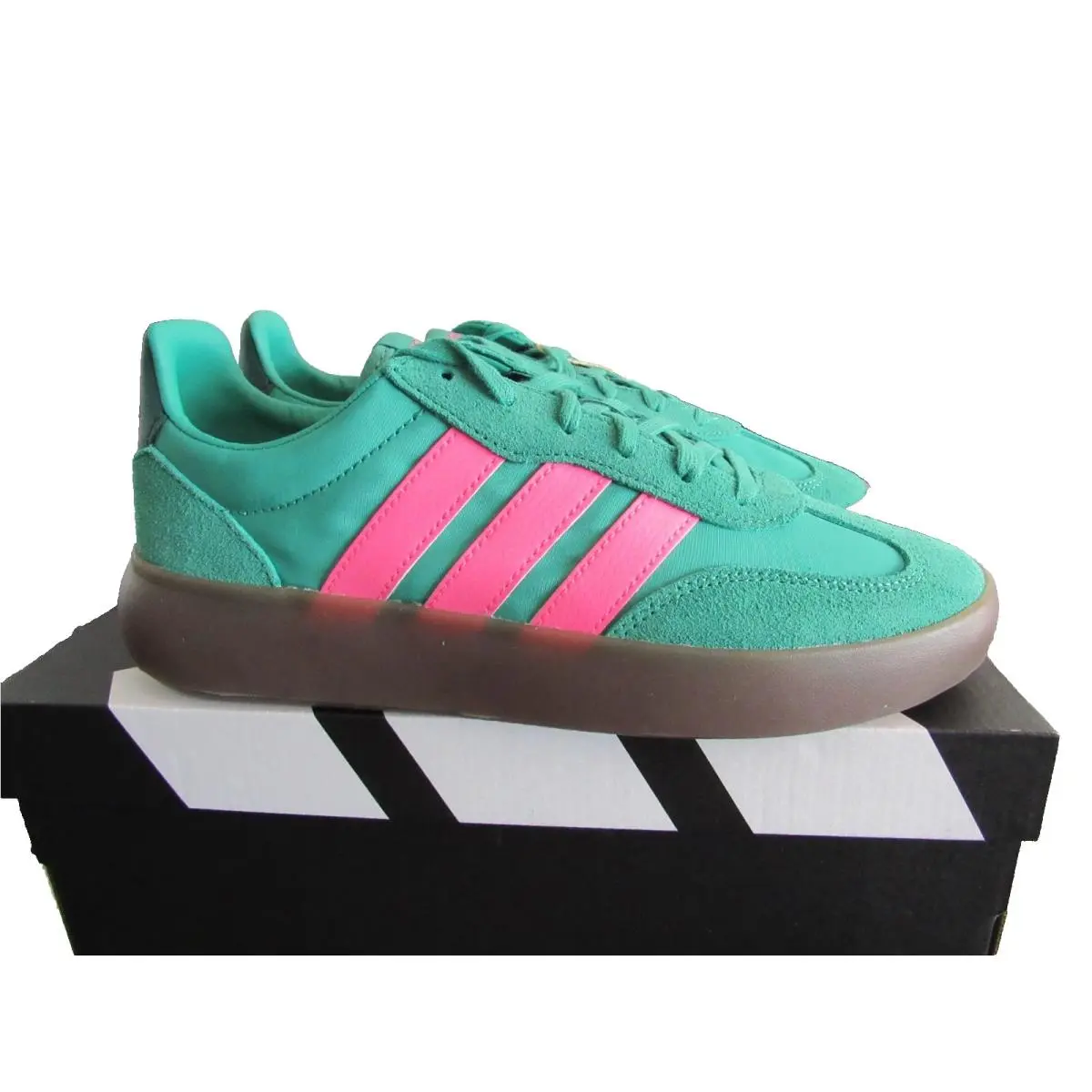 Adidas shoes - adidas Barreda - Barreda - JR3540 - Semi Court Green/Lucid Pink (UPC: 197621828325) 8