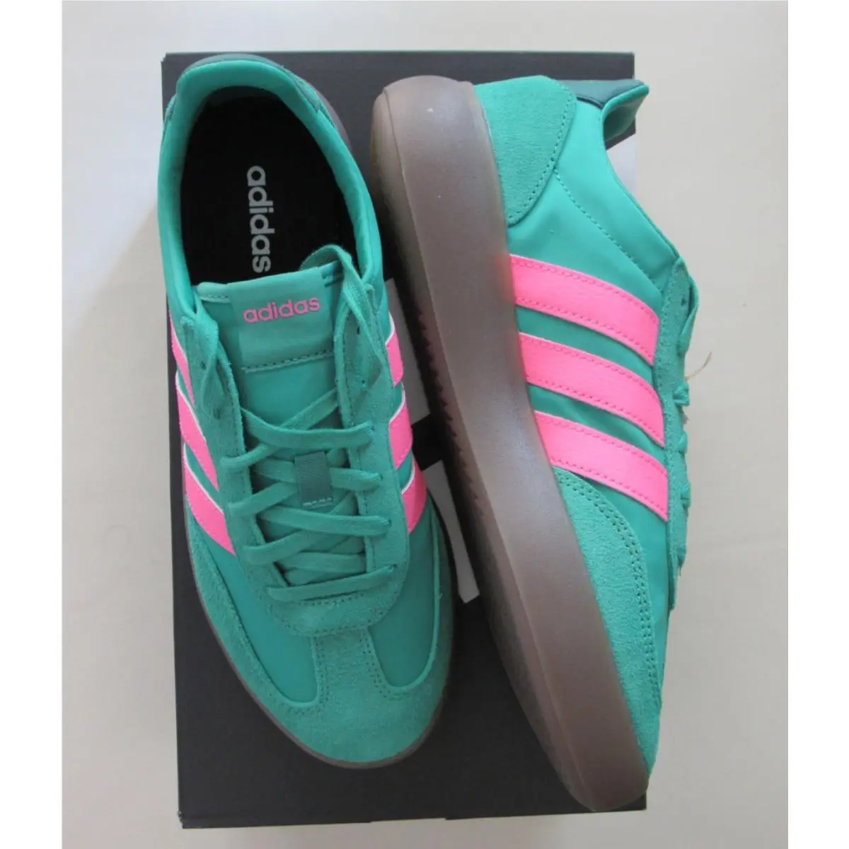 Adidas shoes - adidas Barreda - Barreda - JR3540 - Semi Court Green/Lucid Pink (UPC: 197621828325) 9