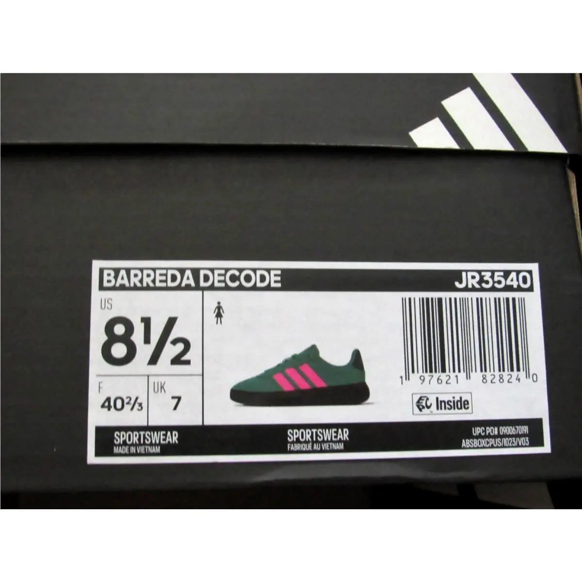 Adidas shoes - adidas Barreda - Barreda - JR3540 - Semi Court Green/Lucid Pink (UPC: 197621828325) 1
