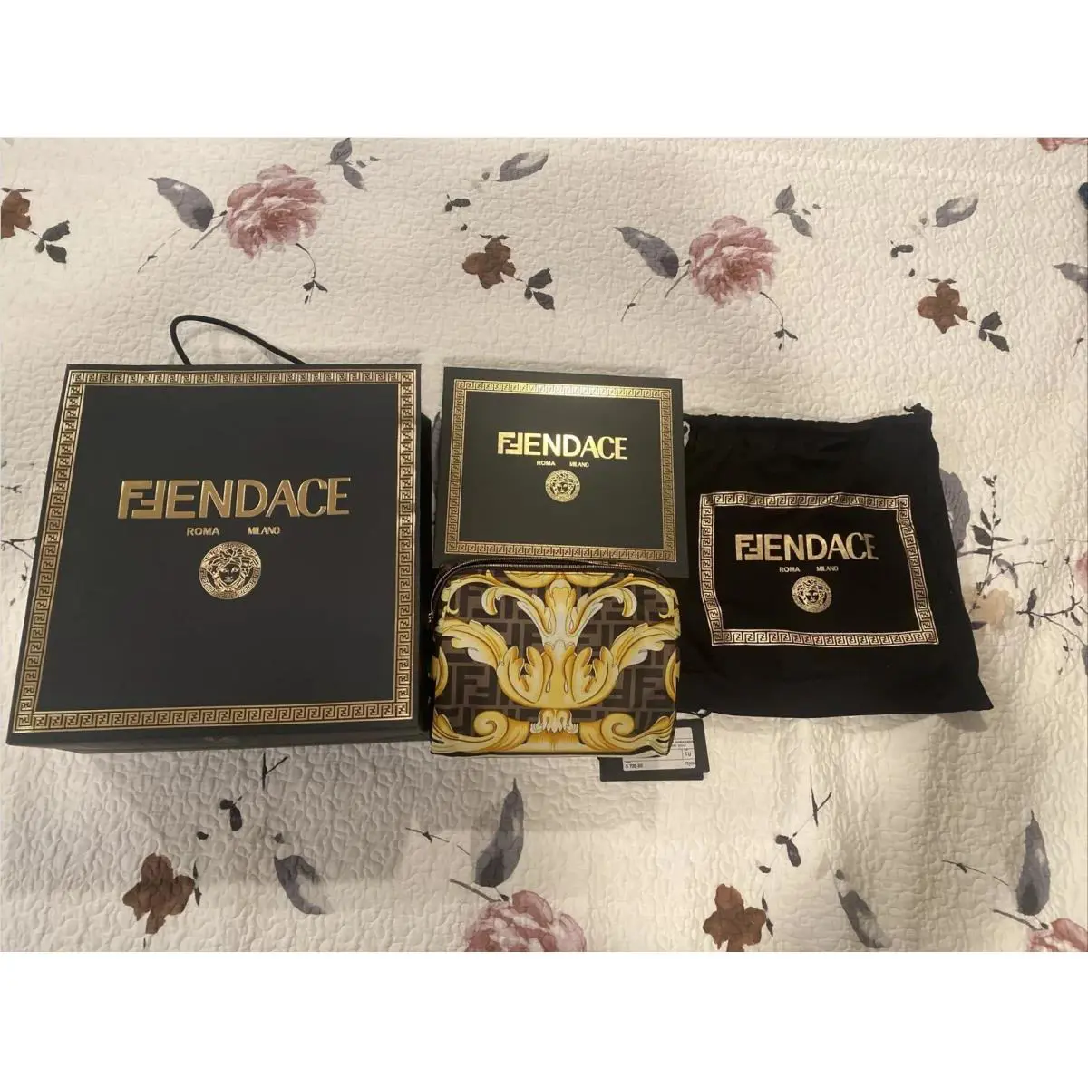 Fendi Fendace Make up Beauty Pouch Bag 8n0171