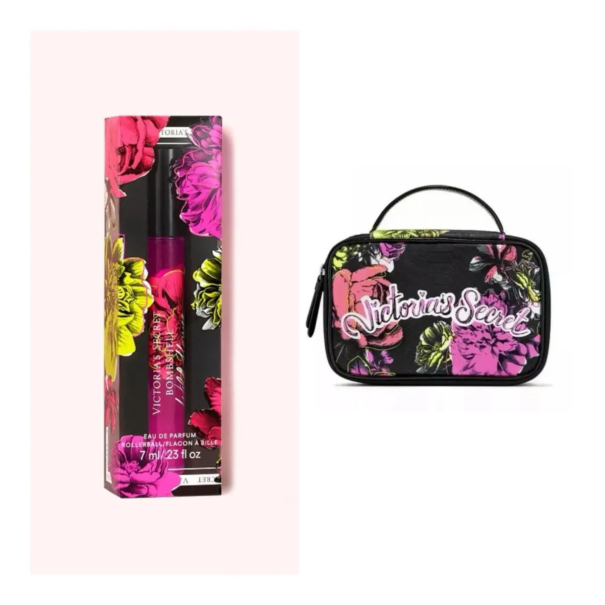 Victoria`s Secret Bombshell Wildflower Eau de Pafum Rollerball and Beauty Tra