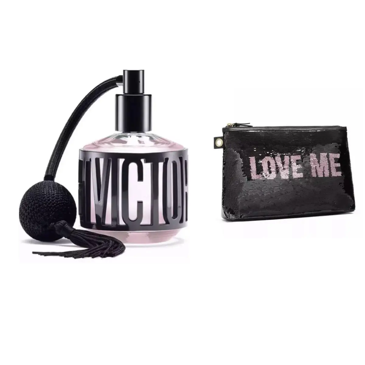 Victoria`s Secret Love ME Eau de Parfum 1.7 Fl.oz. and VS Beauty Bag