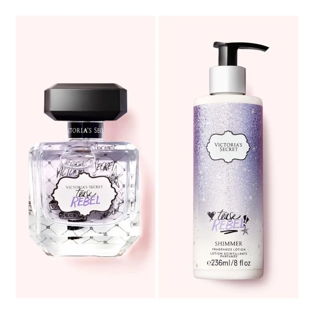 Victoria`s Secret Tease Rebel Eau de Parfum 1 Fl.oz. + Shimmer Fragrance Lotion by Victoria's Secret