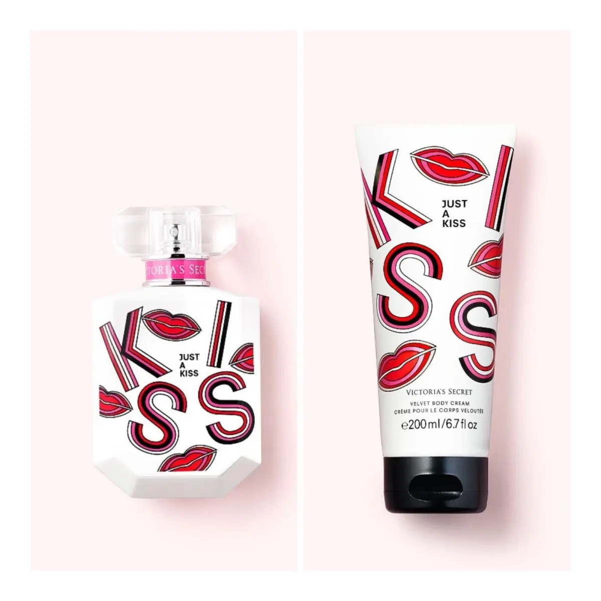 Victoria’s Secret Just A Kiss Eau de Parfum 1.7 Fl.oz. and Velvet Body Cream